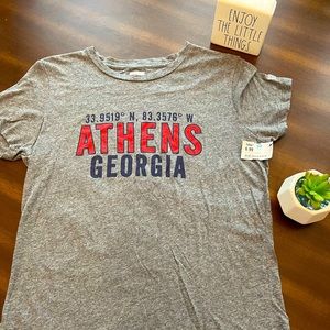 UGA gray Athens tee, size L
